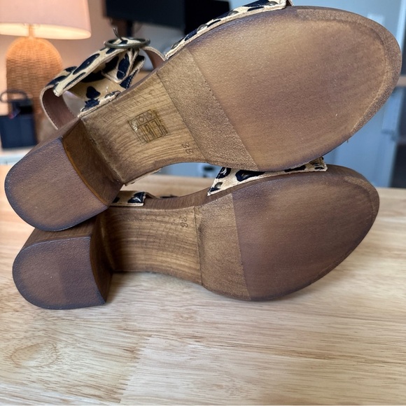 Urban Outfitters Alana Wood Leopard Print Women’s Sandals Size 7.5/8 (EU 38) - Picture 7 of 11